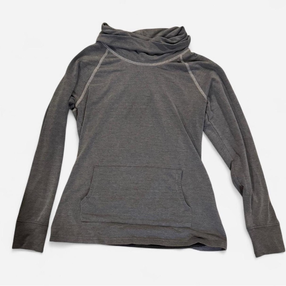 Cozy Outdoor Funnel Neck Hoodie – Gray M